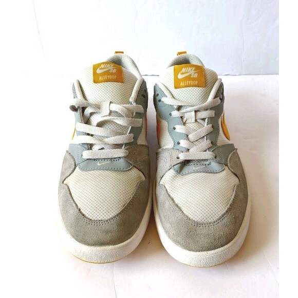 Nike SB Alleyoop Sneakers Men's 8 Particle Grey University Gold Low top Shoes - Picture 2 of 11